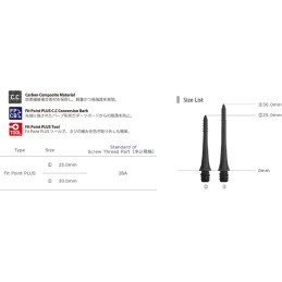 6 PUNTE L-STYLE CONVERSION IN FIBRA DI CARBONIO